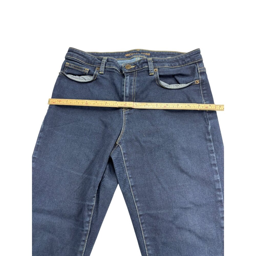 Michael Kors Izzy Skinny Ankle Jeans Size 10 Dark Wash Womens Denim Pants - Picture 9 of 12